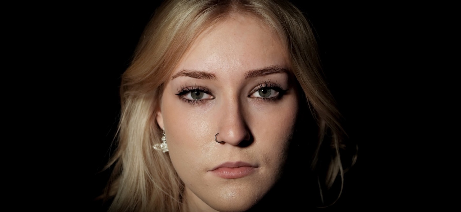 Close studio headshot created for a performer portfolio